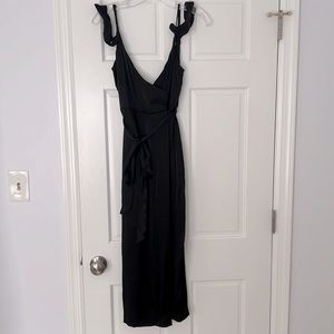 Bardot black off shoulder dress mid length size 8